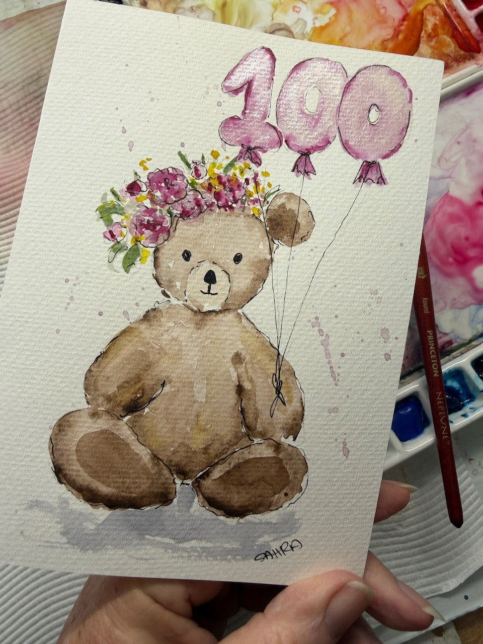 Hand Painted Original Artwork Greeting Cards