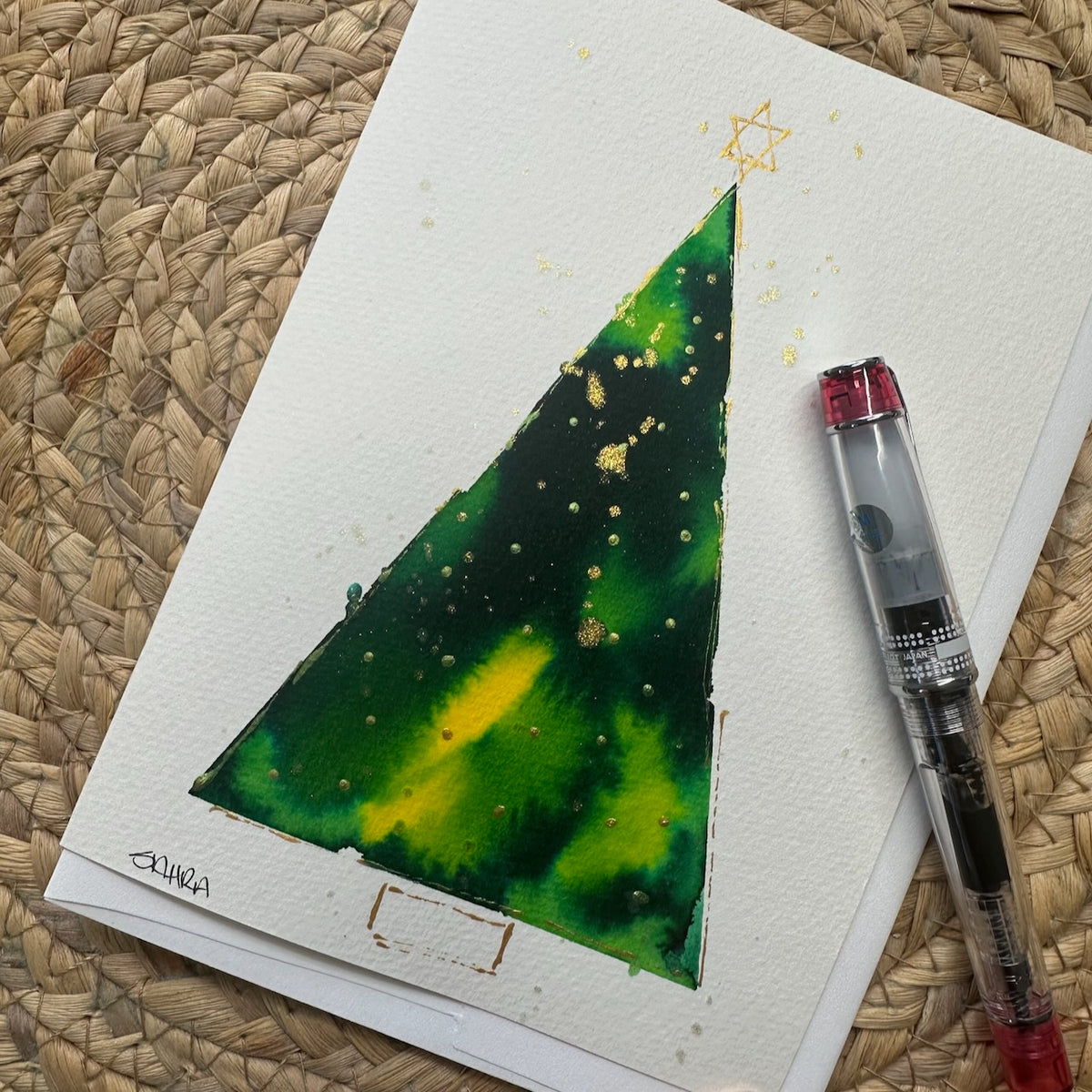 Hand Painted Christmas Cards