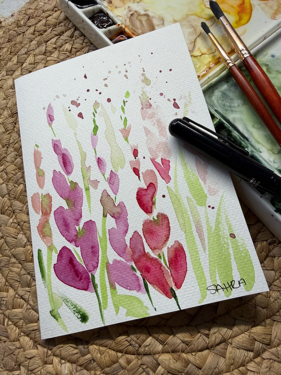 Hand Painted Original Artwork Greeting Cards