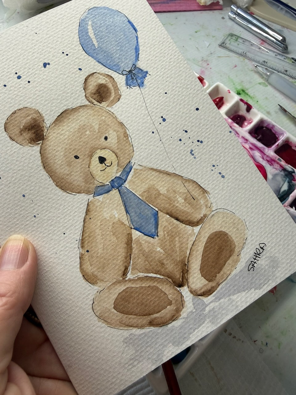 Hand Painted Original Artwork Greeting Cards