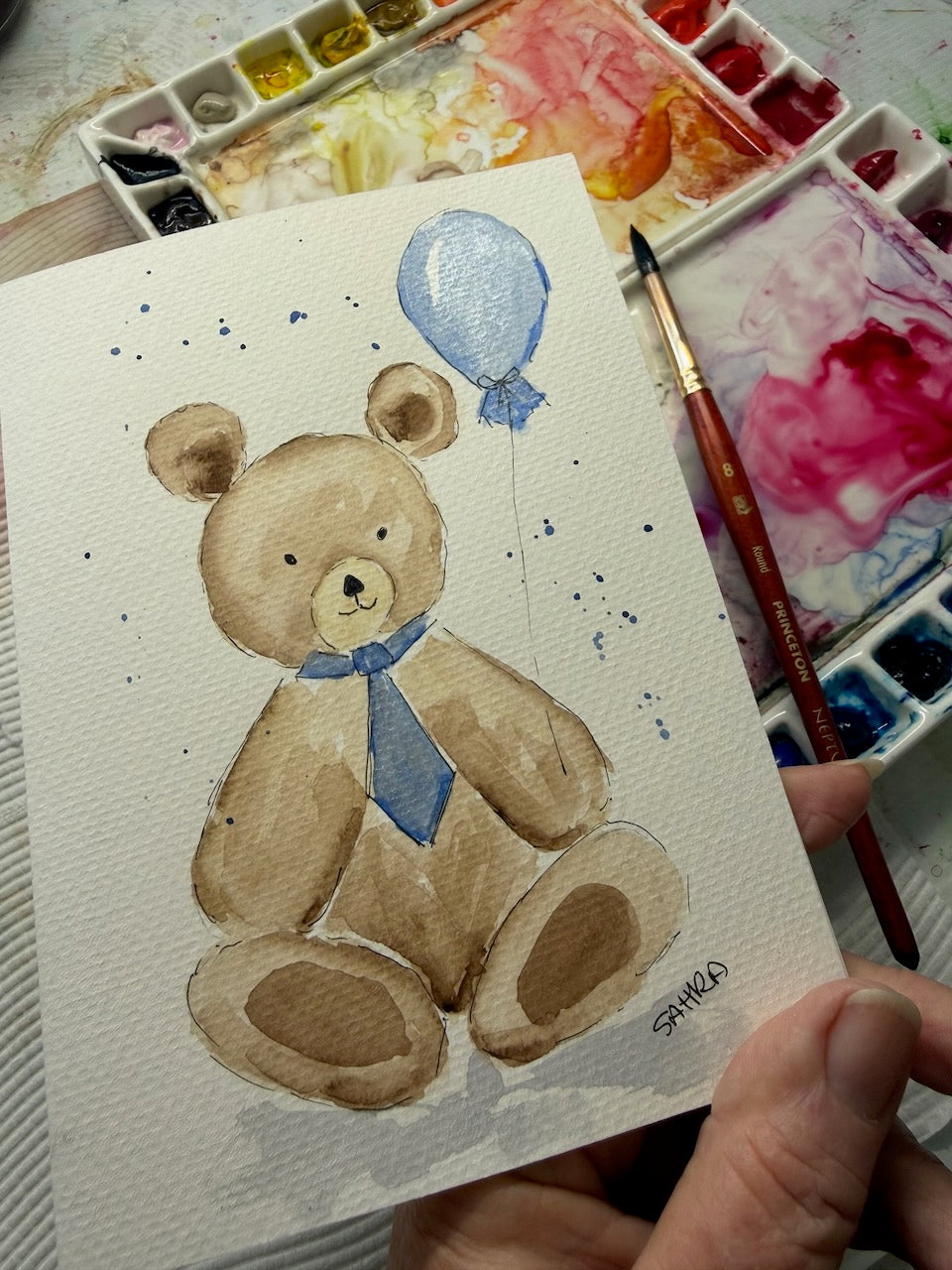 Hand Painted Original Artwork Greeting Cards