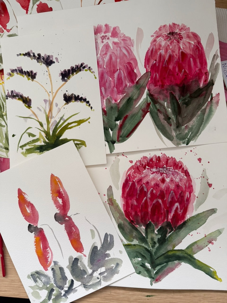 Protea & Australian Natives Online Watercolour Tutorial