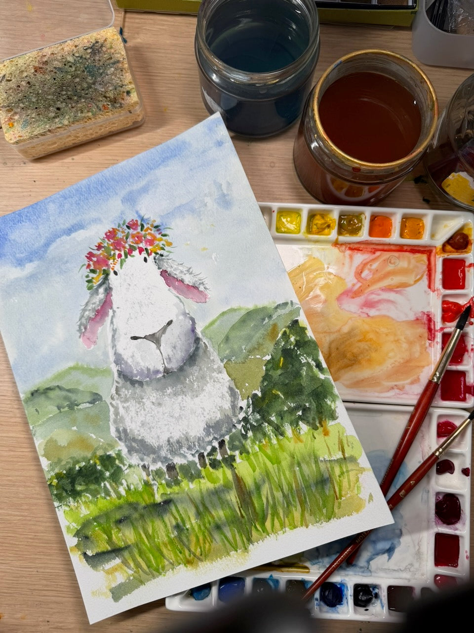 Wooly Wild Flowers Online Tutorial