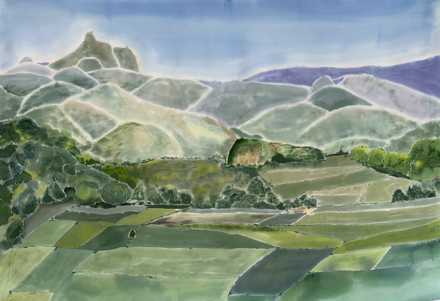 Tweed Valley Silk Artwork