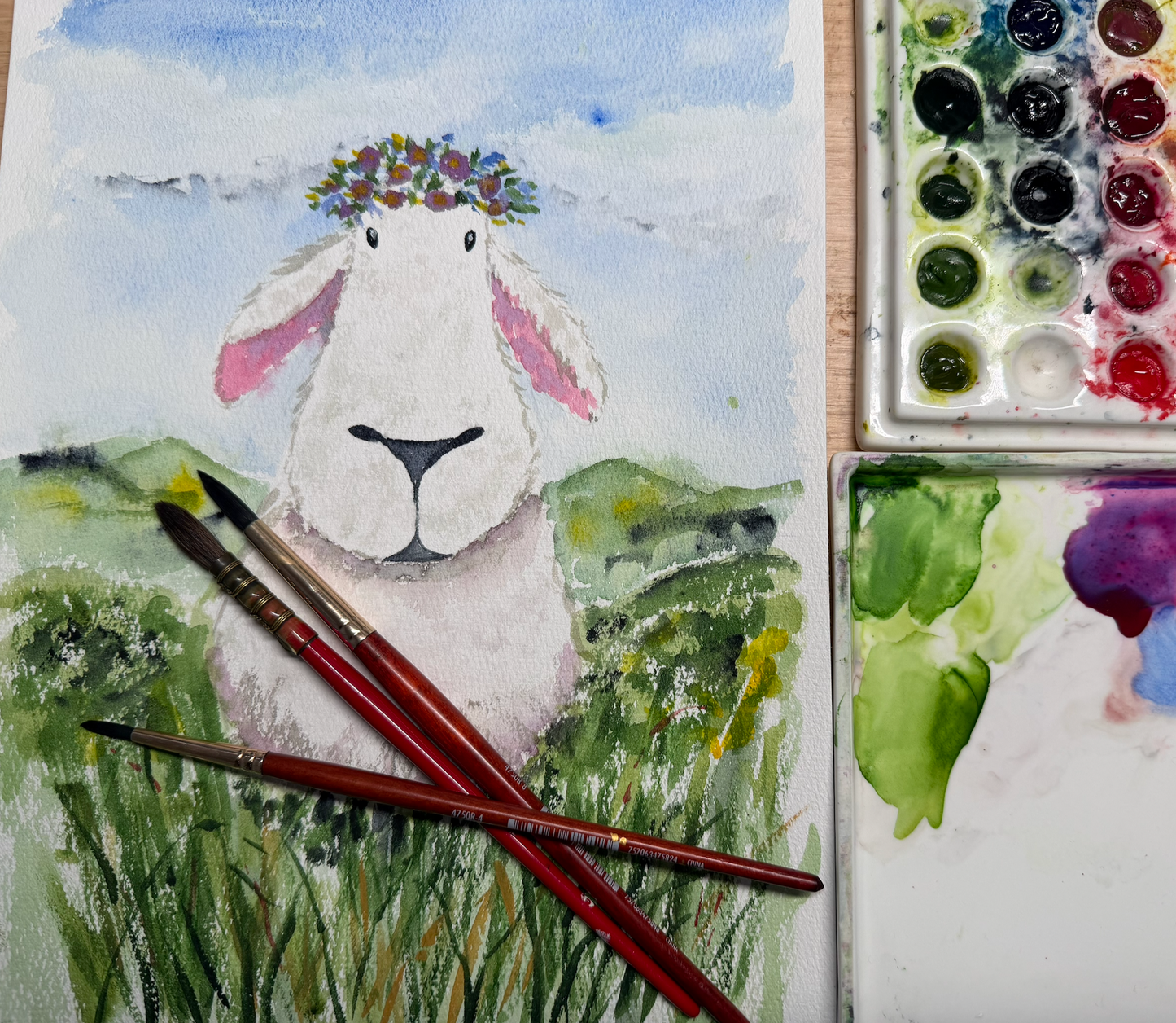 Wooly Wild Flowers Online Tutorial