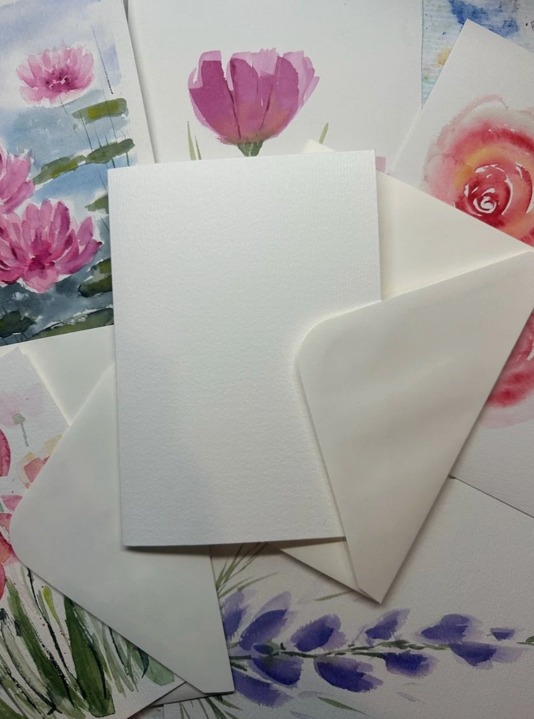 Blank Watercolour Greeting Cards