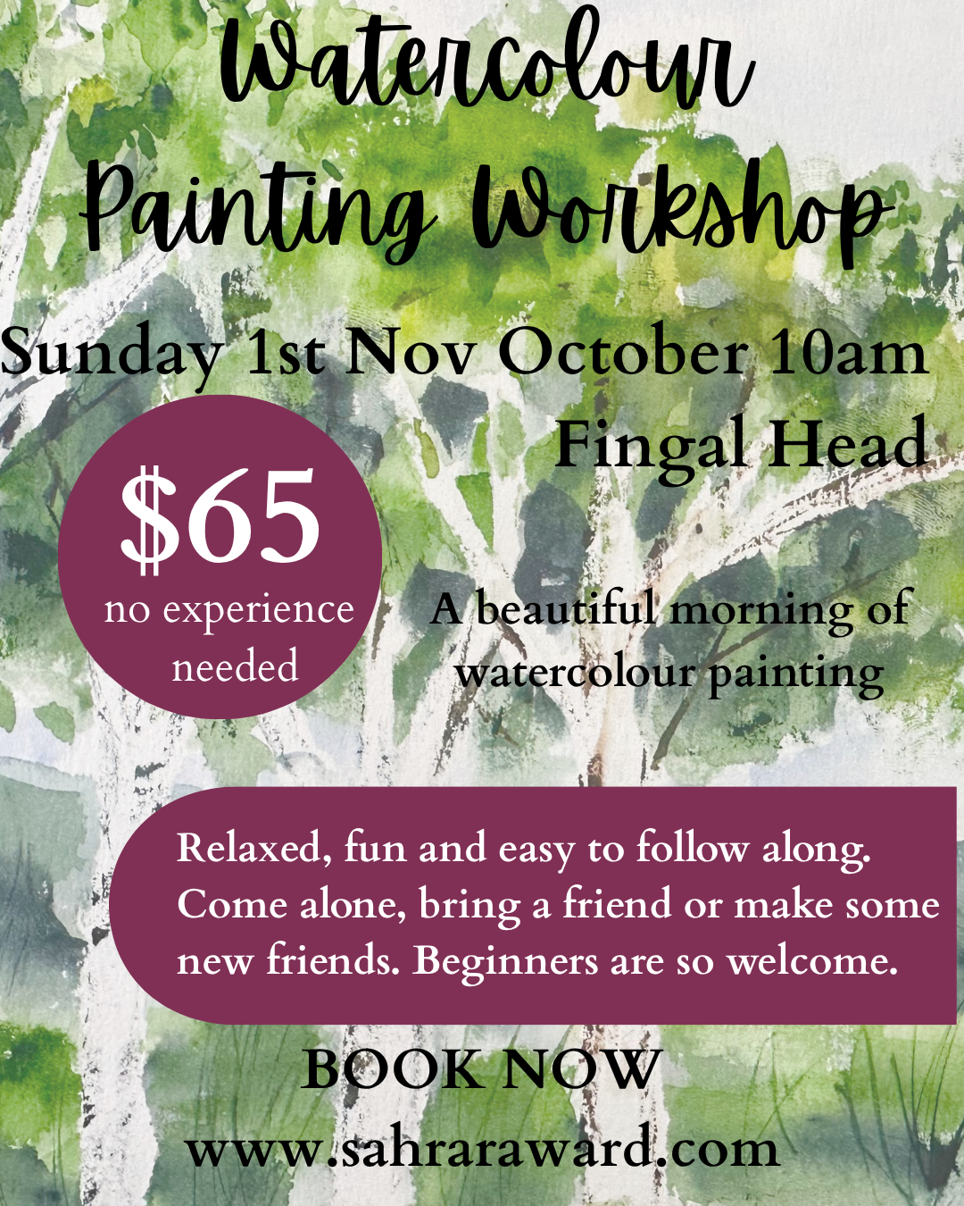 Watercolour Painting Workshops