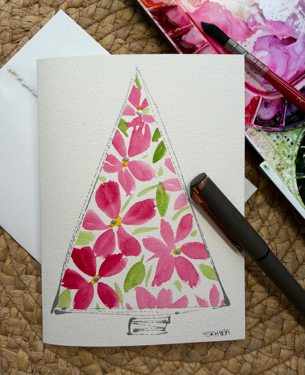 Hand Painted Christmas Cards -2