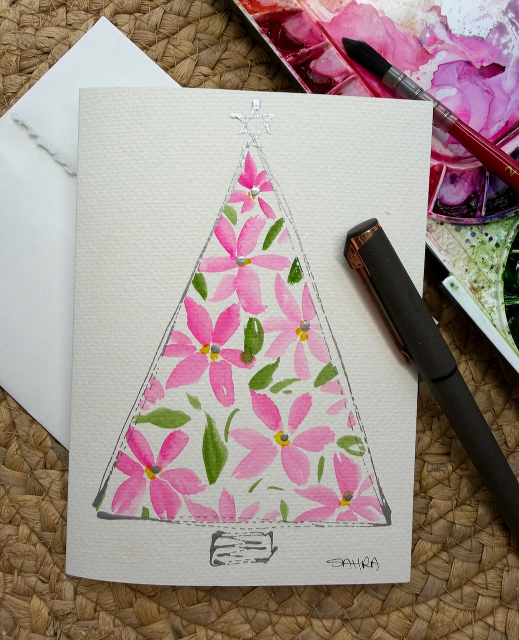 Hand Painted Christmas Cards -2