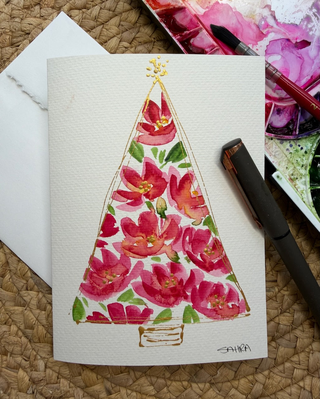 Hand Painted Christmas Cards -2