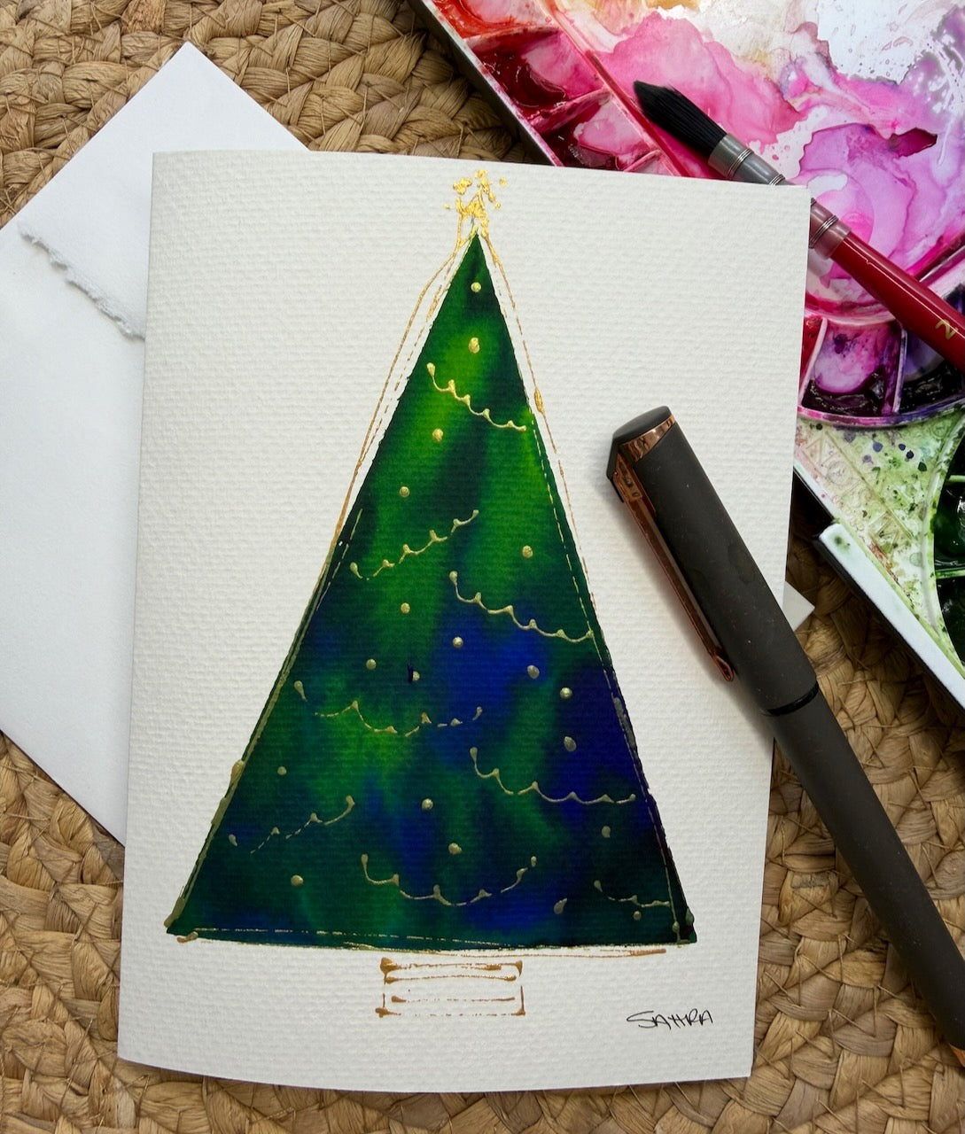 Hand Painted Christmas Cards -2
