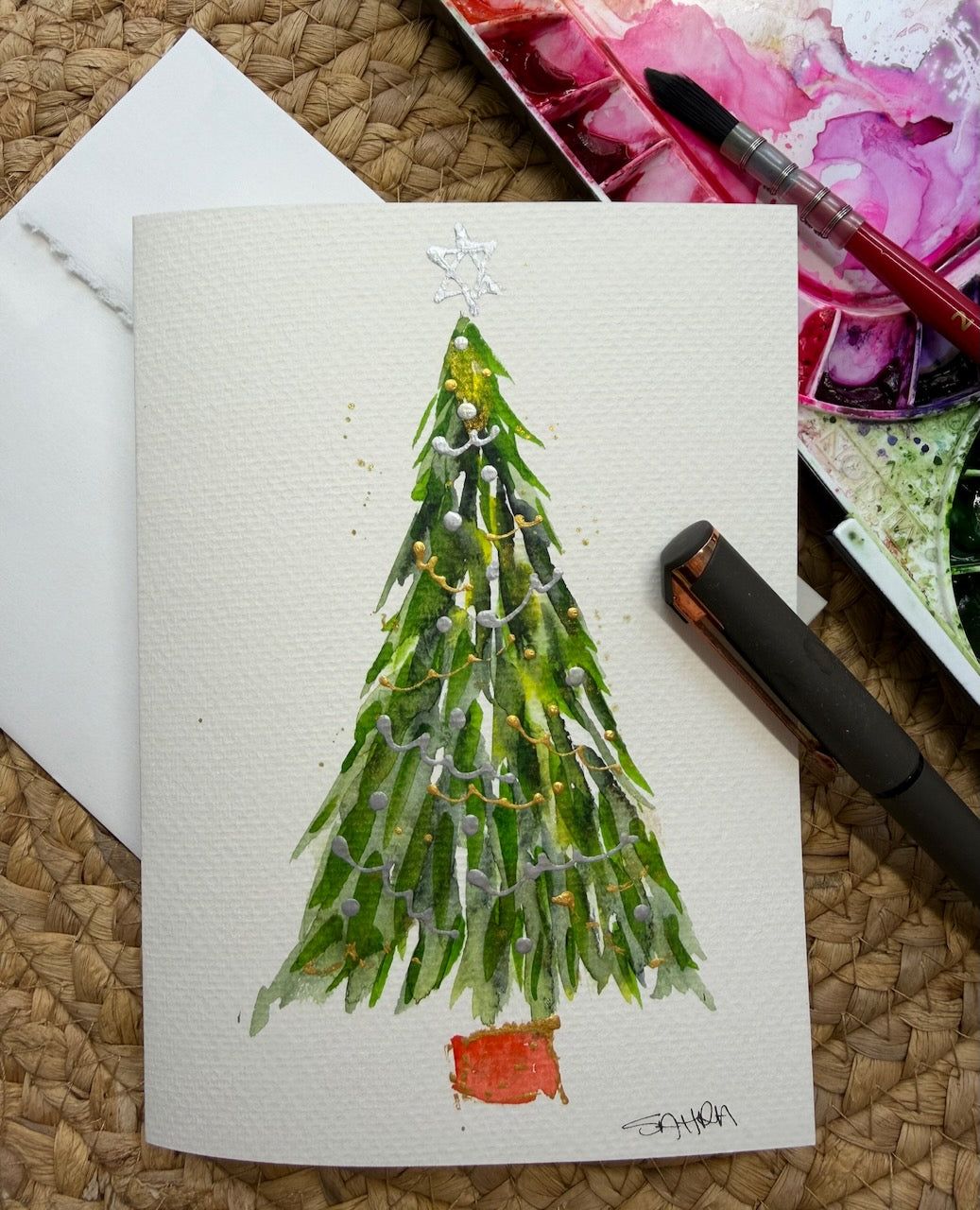 Hand Painted Christmas Cards -2