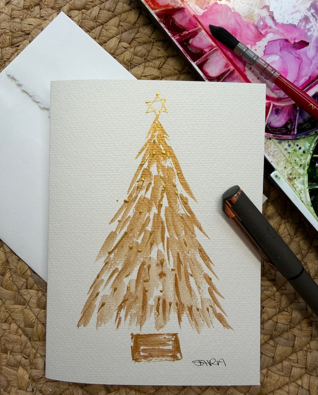 Hand Painted Christmas Cards -2