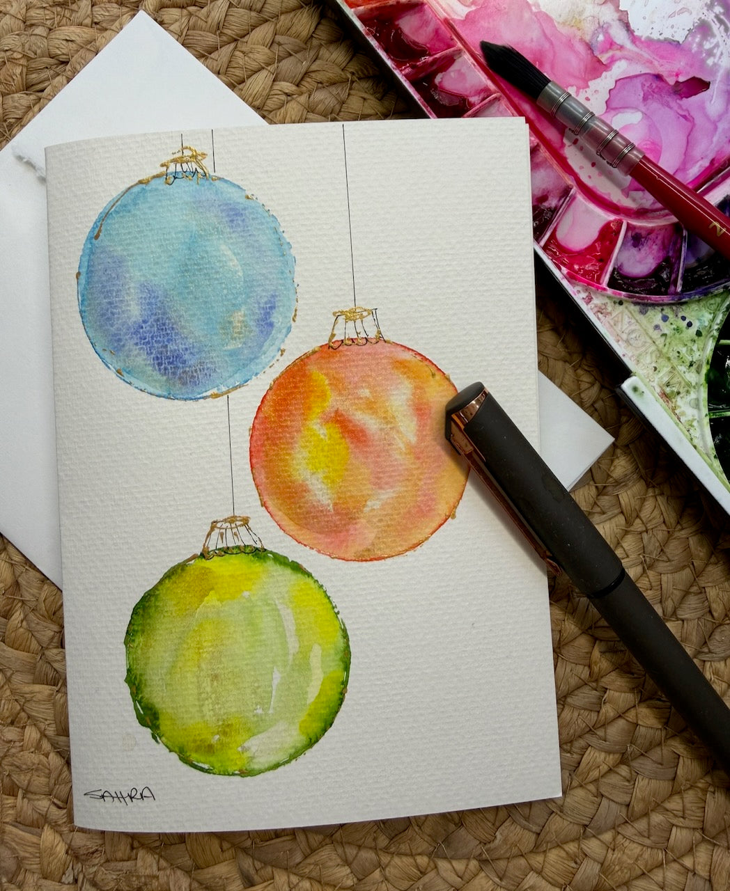 Hand Painted Christmas Cards -2
