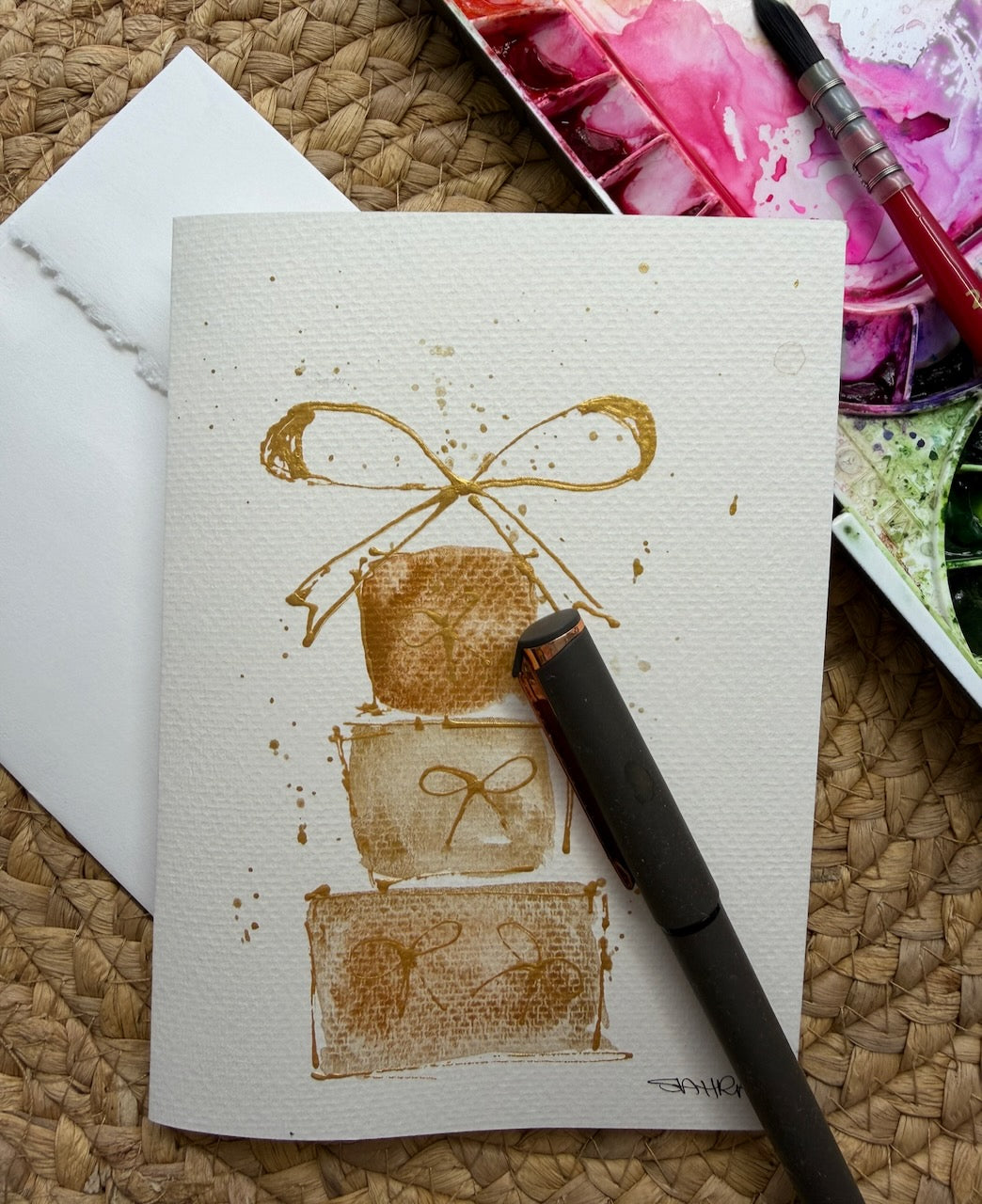 Hand Painted Christmas Cards -2