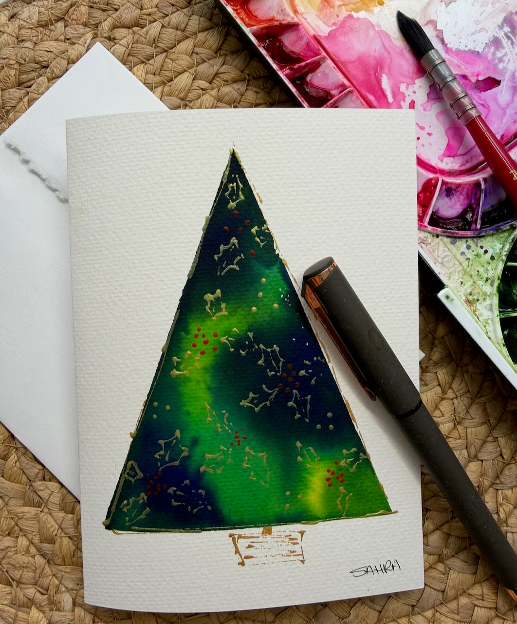 Hand Painted Christmas Cards -2
