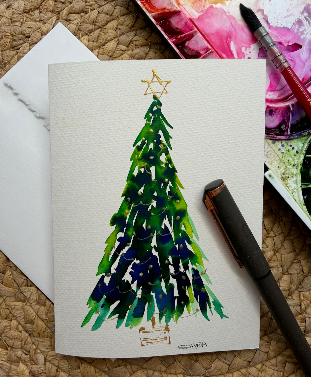 Hand Painted Christmas Cards -2