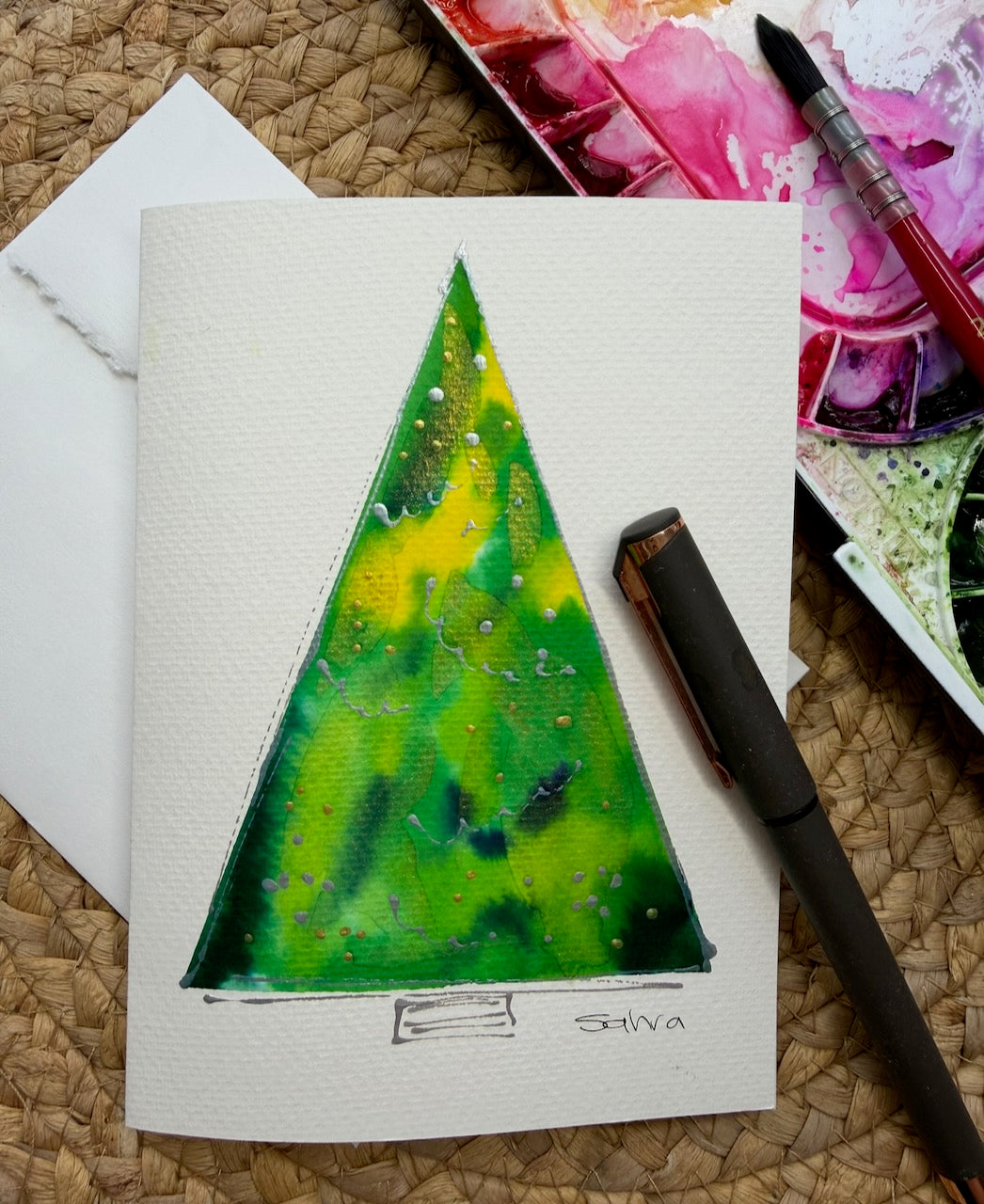 Hand Painted Christmas Cards -2
