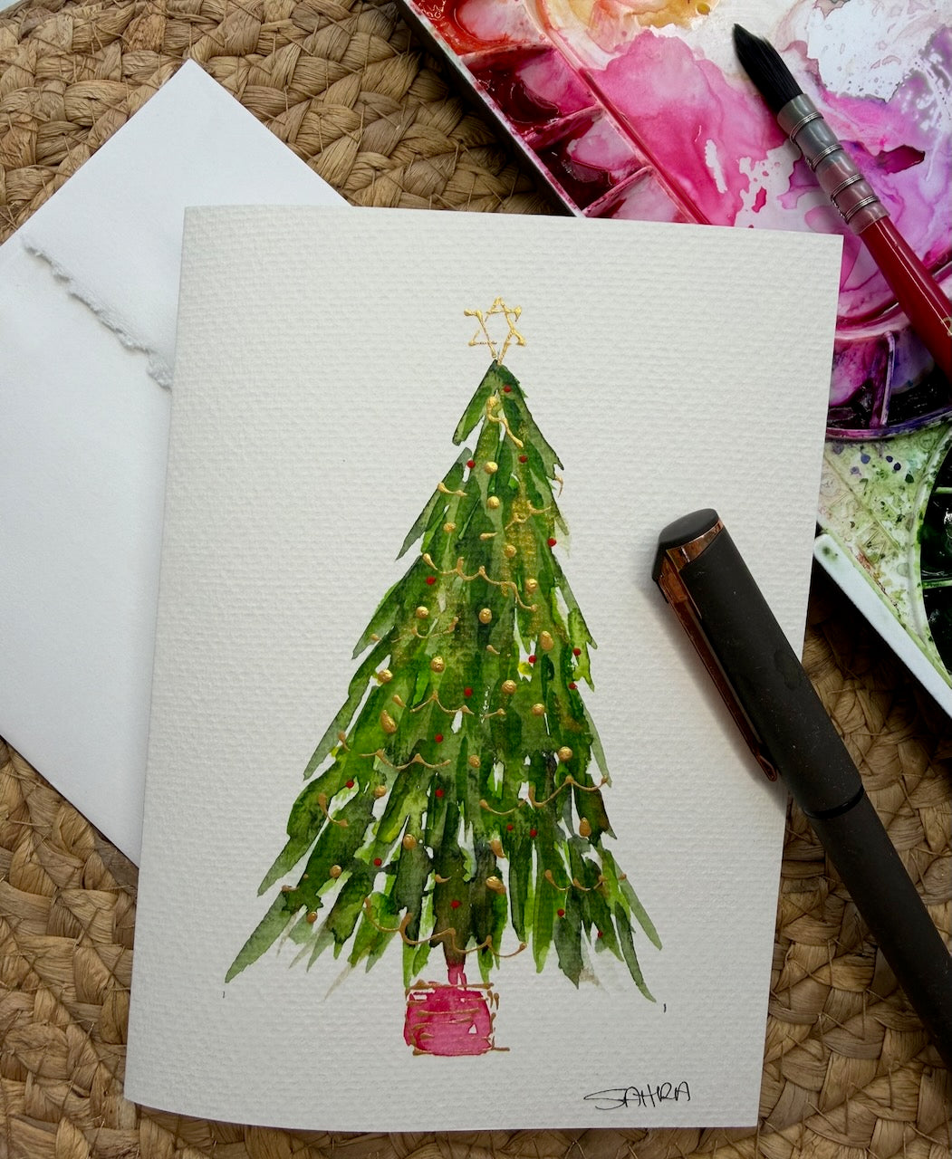 Hand Painted Christmas Cards -2