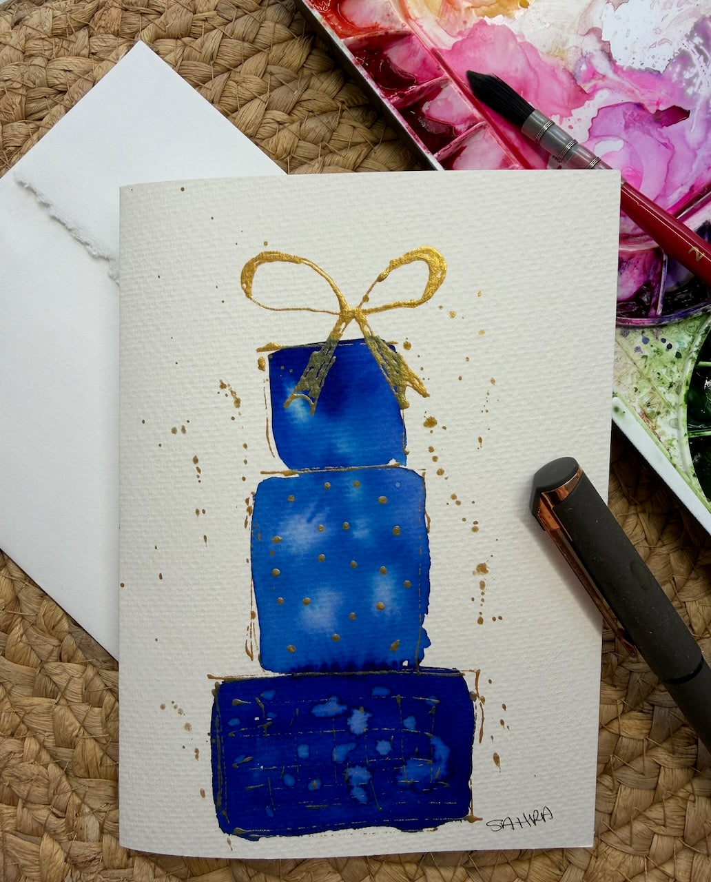 Hand Painted Christmas Cards -2
