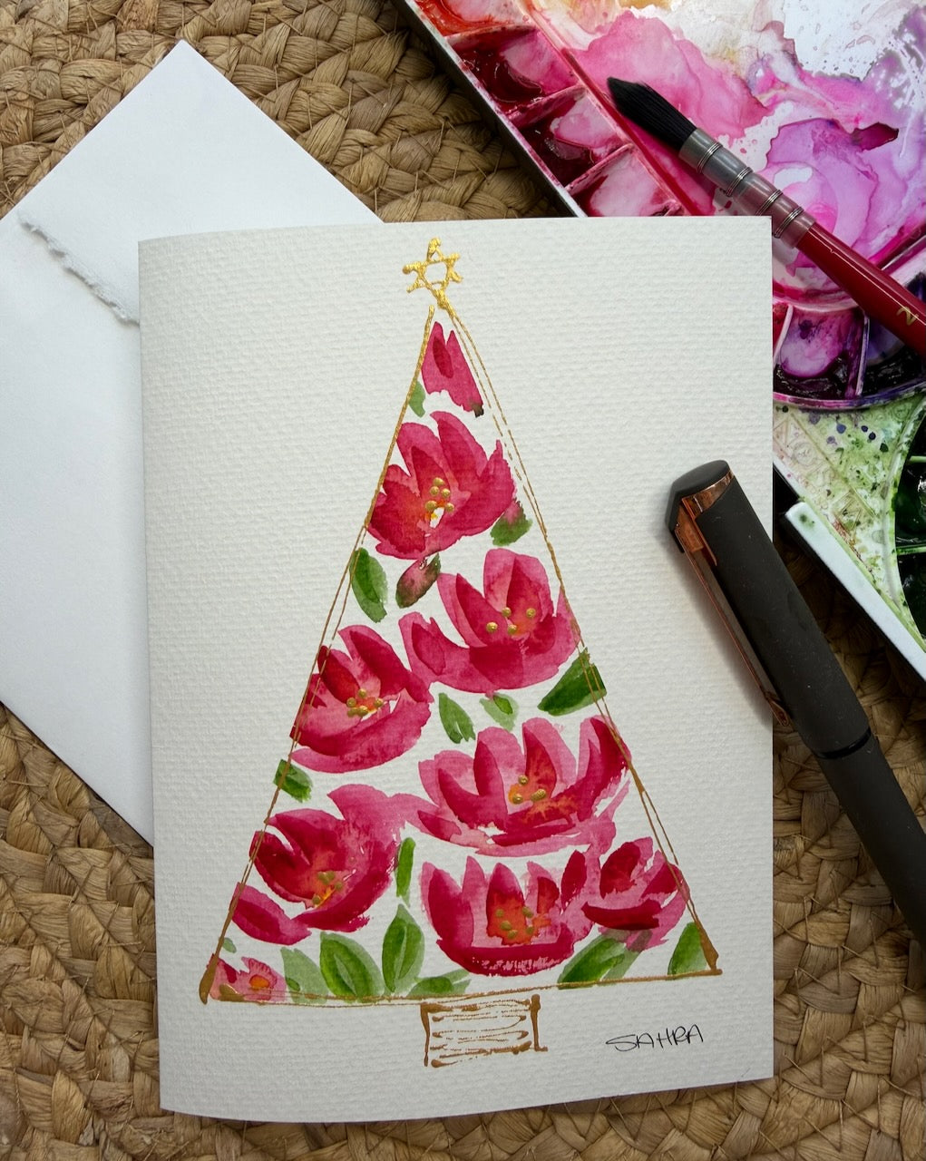 Hand Painted Christmas Cards -2