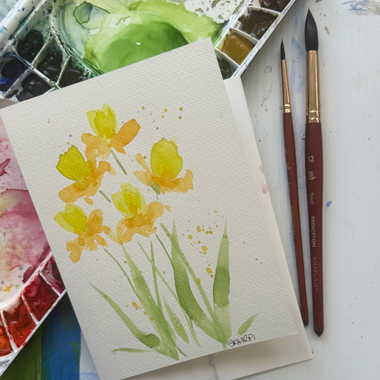 Hand Painted Original Artwork Greeting Cards