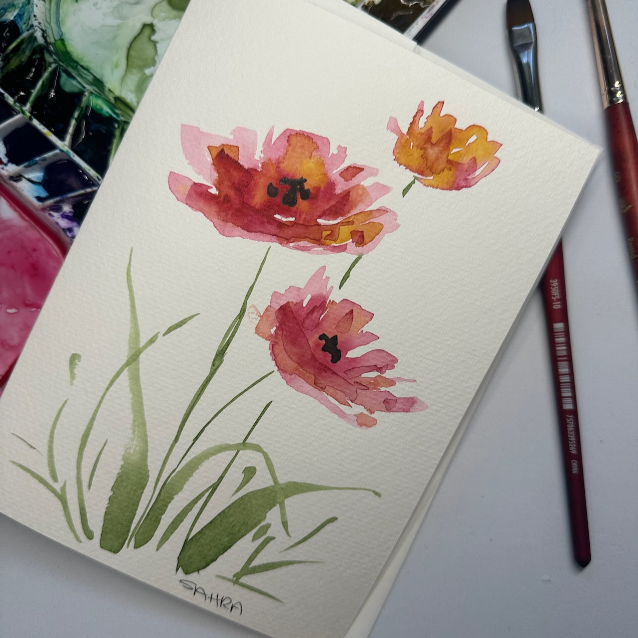 Hand Painted Original Artwork Greeting Cards