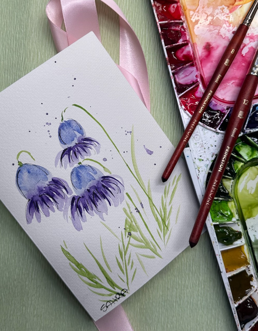 Hand Painted Original Artwork Greeting Cards