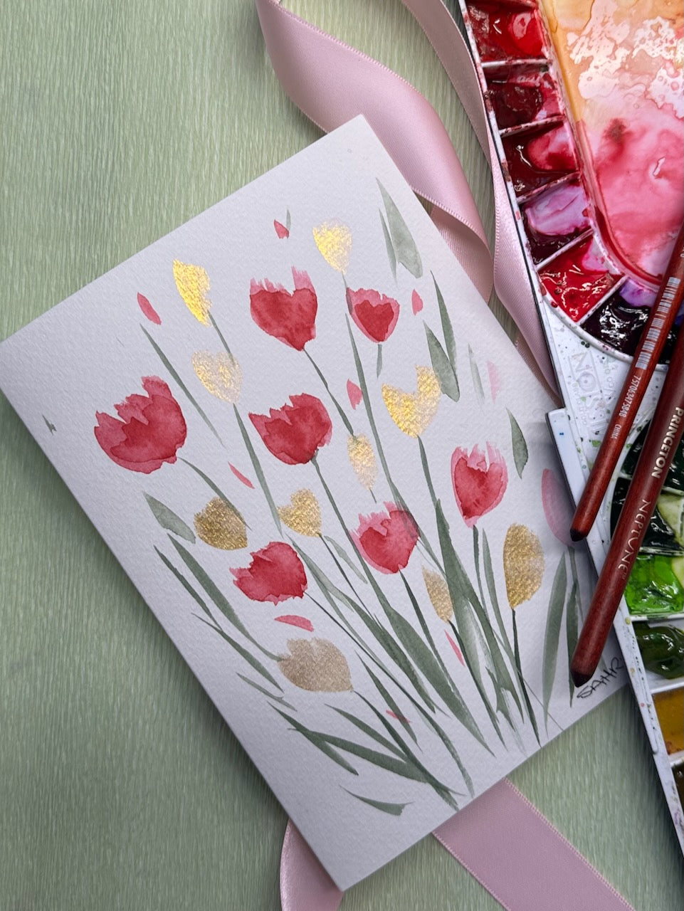 Hand Painted Original Artwork Greeting Cards