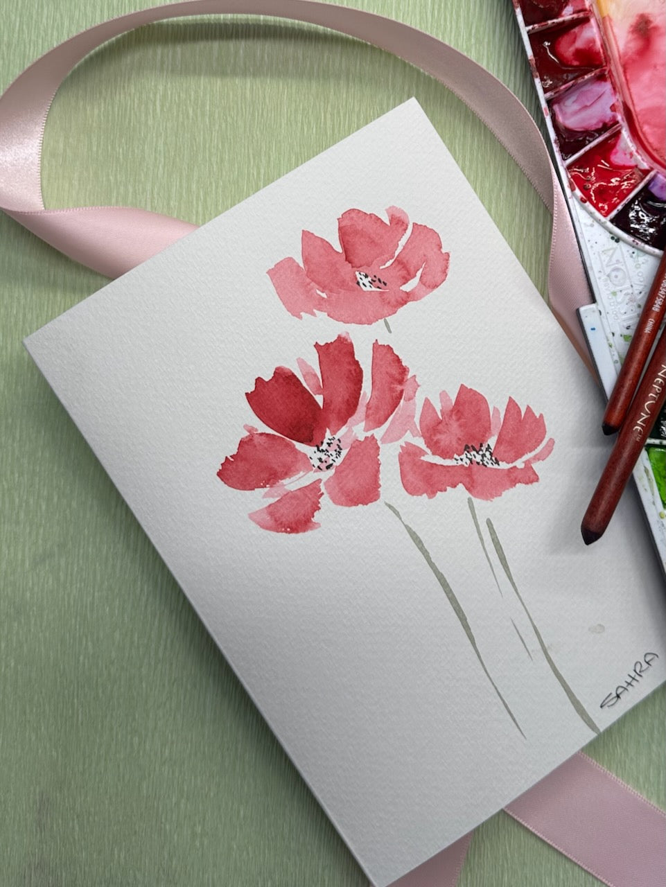 Hand Painted Original Artwork Greeting Cards