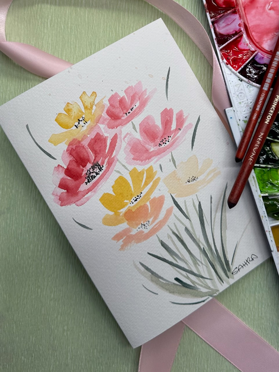 Hand Painted Original Artwork Greeting Cards