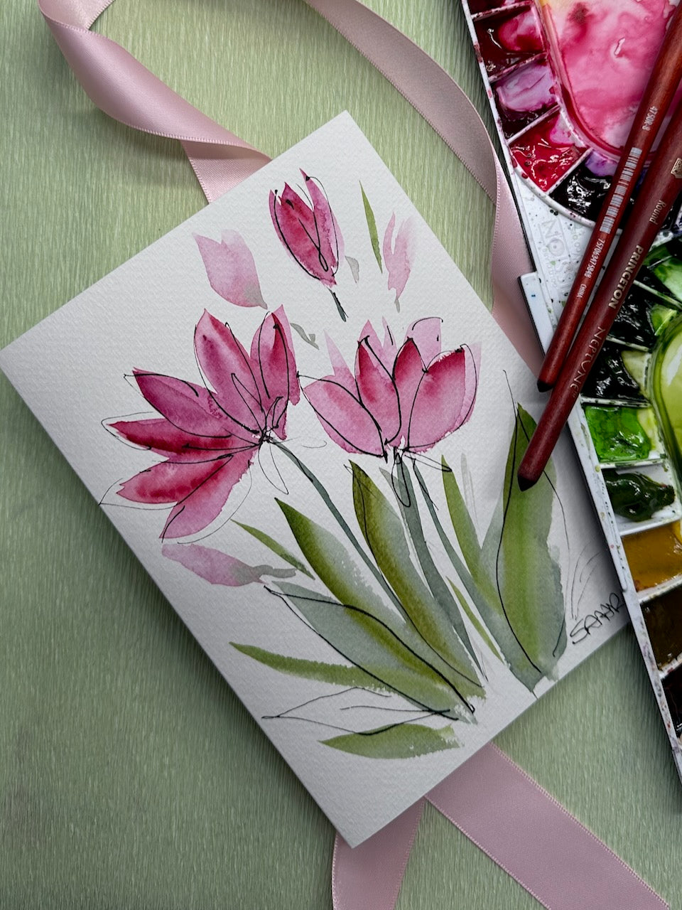 Hand Painted Original Artwork Greeting Cards