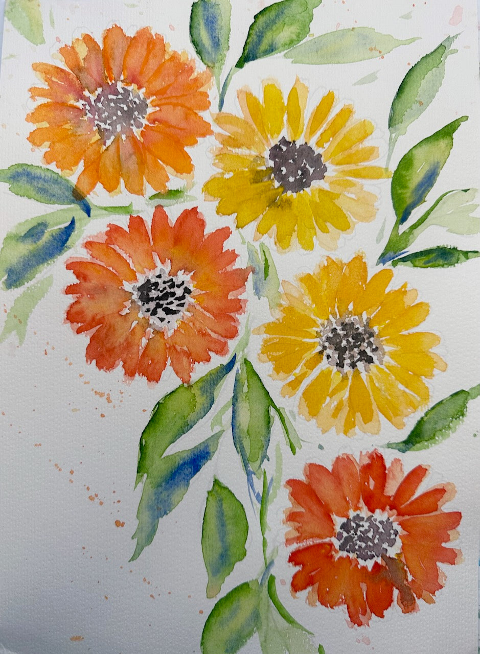 Printed Watercolour Paper A4